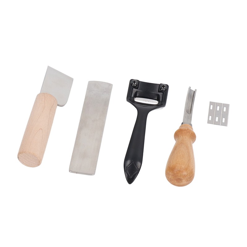 Metal Leather Skiver Set Easy Cutting Incisive Curved Handle Safety