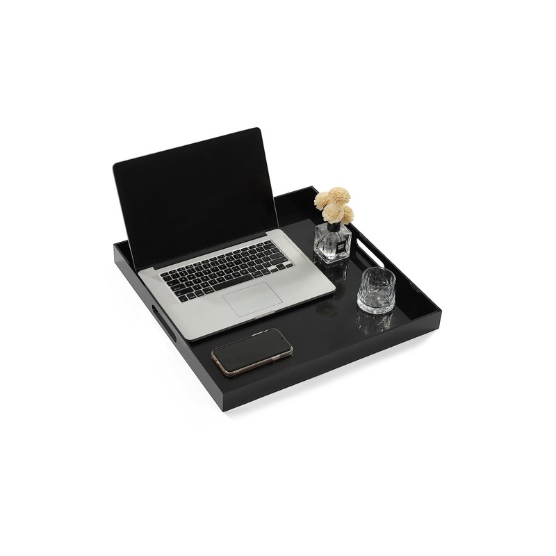 KEVJES King Size Acrylic Tray with Embedded Handle,No Need to
