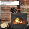 Fireplace Stove Fan 6 Blades Quiet High Temperature Resistant Heat