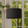 MiniSun MiniSun | Medium Modern Charcoal Grey Drum Light Shade