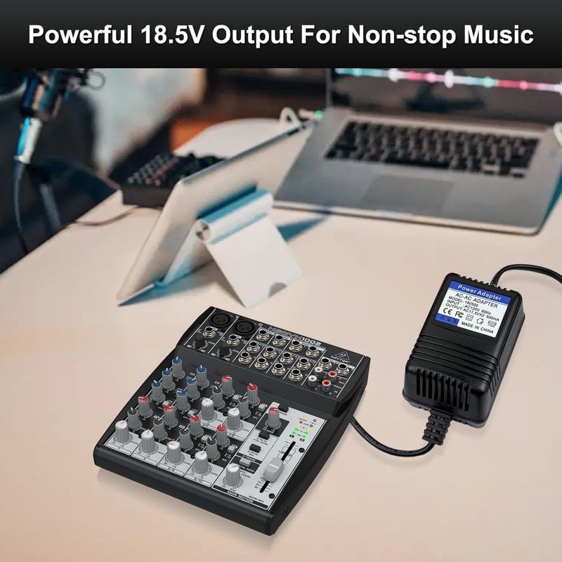 17.5vx2 Ac Power Adapter for Behringer Mxul5 Eurorack Mixer (FX