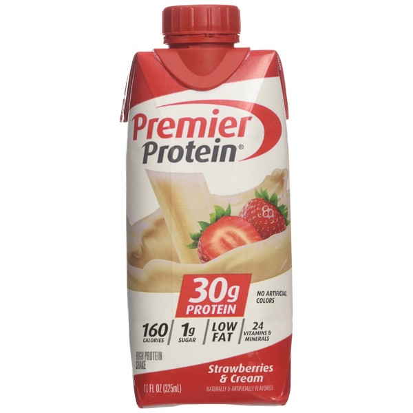Premier Protein High Protein Shake, Strawberry Cream (11 Fl. Oz., 12 Pack), 132 Oz