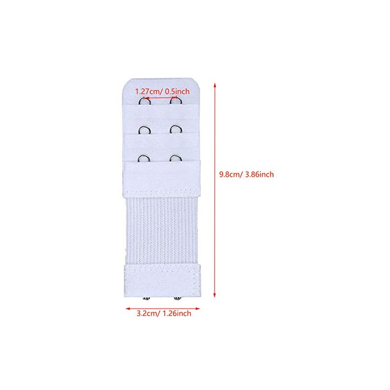 KTOBTEL 8 Pieces Women Bra Extenders 2 Hooks 3 Rows