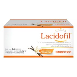 Lacidofil Vainilla 14 Sobres 1.5g Probióticos Salud Digesti