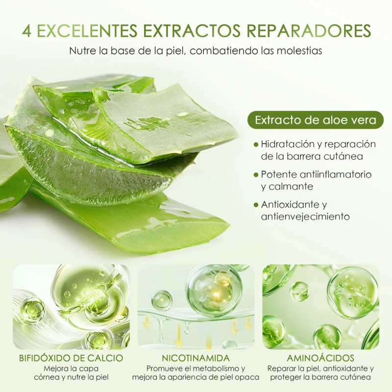 Mascarilla 7pzs Facial Aloe Vera