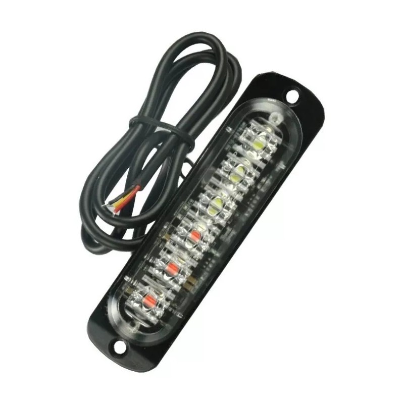 Eurotruck Mexico Lateral Led Barra Estrobo Escolta Patrulla 16 Funciones