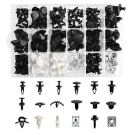 18 Sizes Automotive Body Retainer Clip Fastener Remover Push Pin Rivet Assortment Set 190 PCS Compatible with Ram 1500 2500 3500 4500 5500
