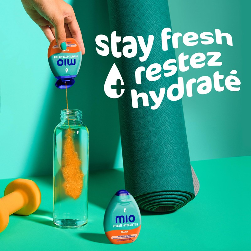 MiO Sport Orange Electrolyte Liquid Water Enhancer, 48mL/1.6 fl. oz.,