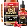 MILIVOL 8in1 Cayenne Pepper Liquid Drops with Ginger, Ceylon Cinnamon