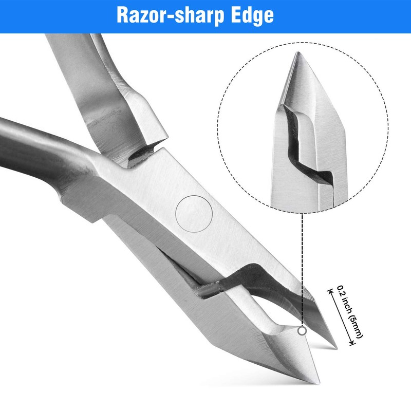 Cuticle Scissors, Professional Cuticle Scissors Made of Stainless Steel, Fine