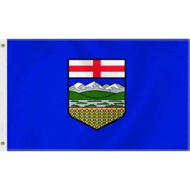 Trade Winds Large Alberta Flag,3X5 FT Canada Albertan 100D Outdoor Banner for Garden Yard Ca