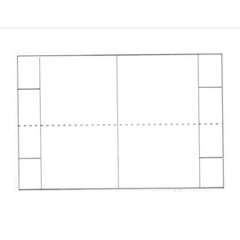 Print-Ready Tri-Fold Table Tent (4-1/4" x 5" Folded), 2-UP, Perforated for Separation on 8-1/2" x 14" White 65lb Cover Paper - 250 Sheets (500 Table Tents)