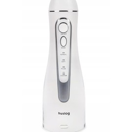 Huslog Wireless Oral Irrigator, Portable Electric Tooth Cleaner with 4 Modes & 2 Nozzles, 150 ml Water Tank, IPX7 Waterproof, 10-90 PSI Water Flosser for Braces and Bridges, White
