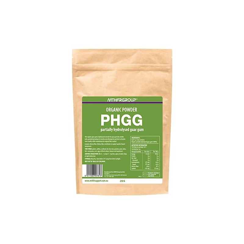MTHFR Group Organic PHGG (Partially Hydrolysed Guar Gum) 250gm