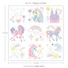 Cheerland 108 tatuajes de unicornio para niñas, decoraciones para fiestas