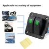WANGCL Aluminum- 12v/24v Control Panel 2 Position ON/OFF Toggle Switch