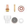 TIG Torch Glass Cup,2.4mm High Heat Welding Torch Glass Cup