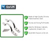 SISI UK Chrome 5 Inch Pull Handle 127mm Chrome Bow