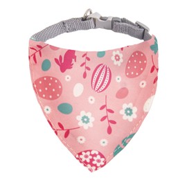 ICEMOOD Easter Dog's Collar With Bandanas For Medium Pet, 15-20 lbs, Novelty Printed Pet Scarf, Easter Eggs, Large