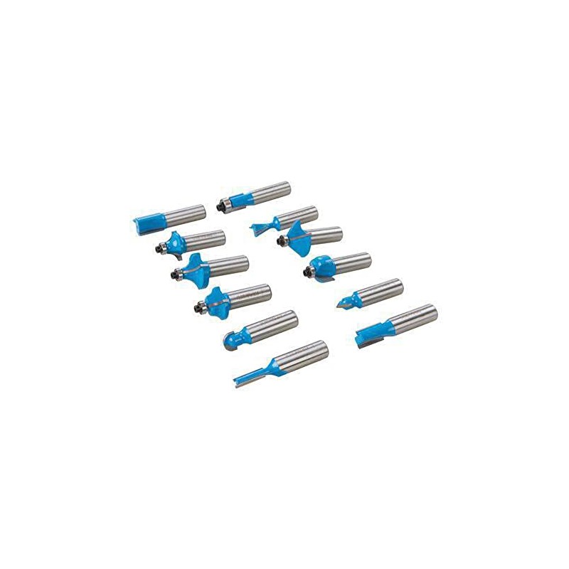 Silverline 251591 12 mm TCT Router Bit Set 12pce 12