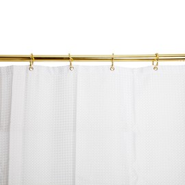 Utopia Alley Shower Hooks - Shower Curtain Rings for Bathroom - Rust Proof Shower Curtain Hooks for Shower Curtain or Liner - Set of 12, Gold