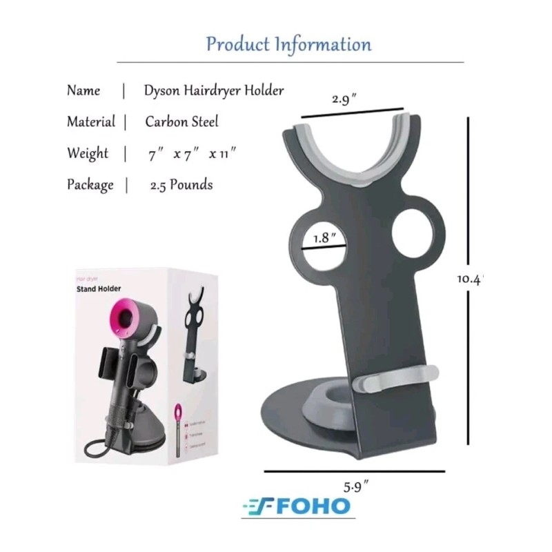 Soporte para secador de pelo para secador de pelo supersónico