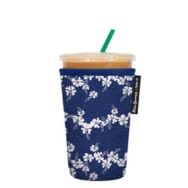 Sok It JavaSok Iced Coffee & Cold Soda Insulated Neoprene Cup Sleeve (Reyn Spooner 50th State Flower, Medium: 22-28oz)