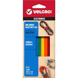 Correas auto-sujetable ONE-WRAP® Marca VELCRO® Multicolor 1.2 cm de ancho x 20.3cm de largo- 5 piezas (90438 MXN)