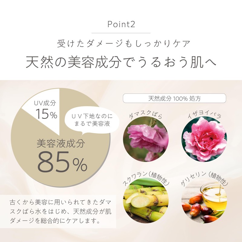HANA ORGANIC WEAR-LUV Sunscreen Makeup Base Daytime Essence Light Foundation
