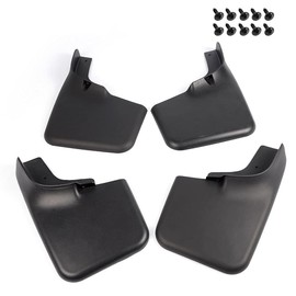 G-PLUS Front Rear Molded Mud Flaps Splash Guards Compatible with Ford F150 2004-2014 Wheel Fender Mudguards W/Factory Wheel Lip Moldings 6L3Z-16A550-BA