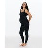 POSHDIVAH Women's Maternity Jumpsuit Romper Pregnancy Leggings Sleeveless Tank Top