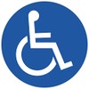 Exacompta 67113E Heavy Disabled Parking Sign Diameter 30 cm with