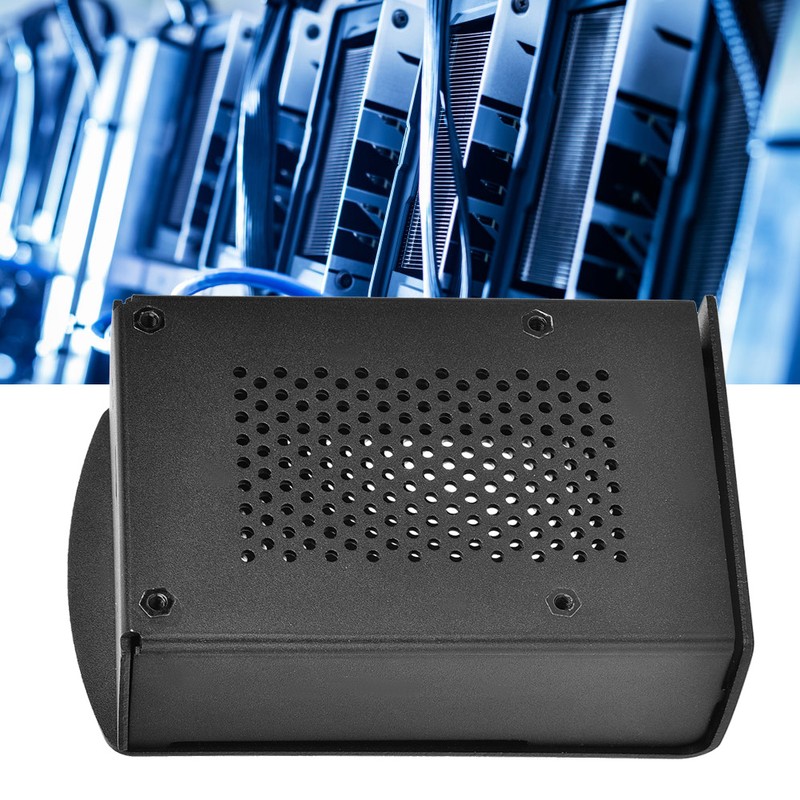 For Raspberry Pi 4 Model B Black Aluminum Case Box