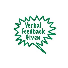 Stamper Solutions Verbal Feedback Given Pre-Inked Stamper