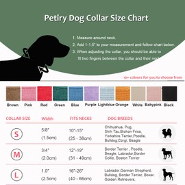 Petiry Green Dog Collar with Safety Metal Buckle Adjustable Durable Comfort Velvet Corduroy Dogs Collar for large Dogs Neck 40-66cm,Laurel Green