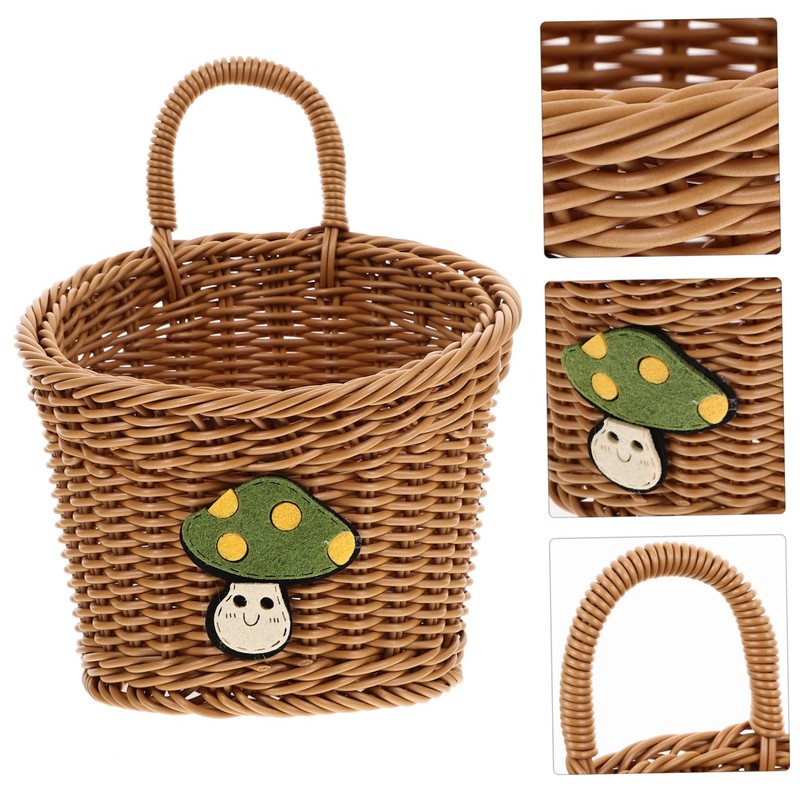 BIUDECO Woven Wall Storage Basket for Garlic Onion and Fruits