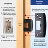 MOSECYOU Extra Large Door Strike Plate, Heavy Duty Version, Oversized