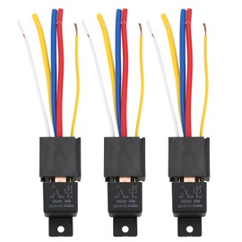 3pcs DC12V 80A LED Flasher Relay Waterproof Shockproof 5‑Pin Car Turn Signal Light Relay