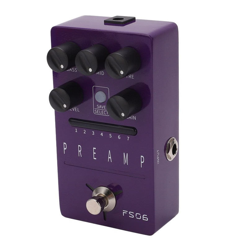 Guitar Effect Pedal Metal Purple 1/4in Interface Parameters Savable Single