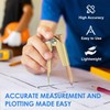 Compass Drawing Scribe Tools for Woodworking, Scribing Compass, for Drawing,