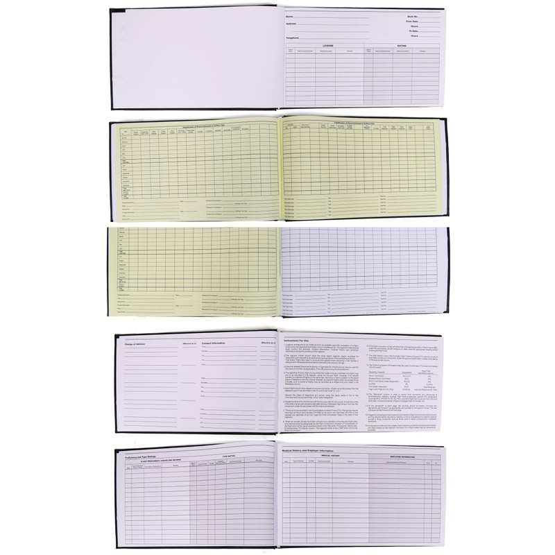 Tolredo Canadian Master Pilot Log Book TL-SP-6 Flight Standard Top