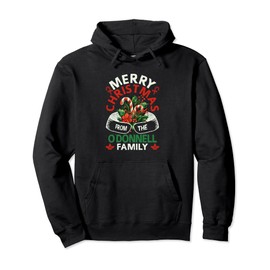 O'Donnell Family Christmas Party Costume Candy Cane Matching Pullover Hoodie