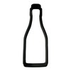 Champagne Bottle Cookie Cutter with Easy to Push Design, for