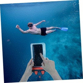 LABRIMP Phone Bag Cute Cartoon Design Window for Photography and Practical Cellphone Dry Bag for Swimming and Outdoor Activities Gradient