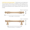 Asidrama 20 Pack 3.75 Inch(96mm) Brushed Brass Kitchen Cabinet Handles,