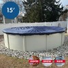 Winter Block 15’ ft. Round Pool Winter Cover for Above