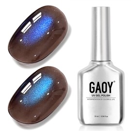Brown Blue Cat Eye Gel Nail Polish, UV Gel, 4310, 16ml