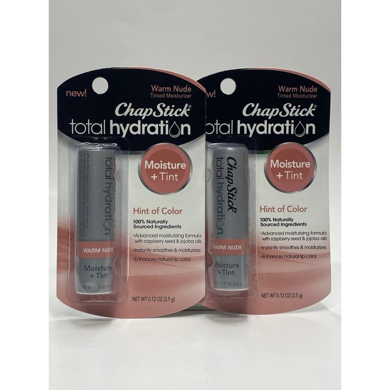ChapStick Total Hydration Moisture Hint Of Tint Lip Balm Warm