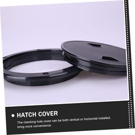 SUPVOX Anti-Slip Hand Hole Cover Kayak Covers Kayak Accessory Hatch Cover Accessories Anti-Skid Hatch Detachable Kayak Deck Plate Kit Kayak Hatch Protector Boat Hatch Kayaks Abs Black