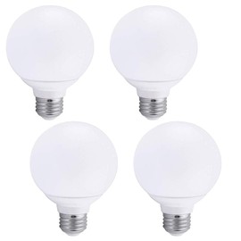 Lxcom Lighting G95 LED Bulbs 9W Globe Vanity Light Bulbs E26/E27 Base Warm White 3000K 90W Equivalent for Makeup Vanity Mirror Bathrooms Lamp, AC 85V-265V (4 Pack)